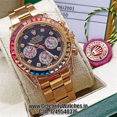 rolex daytona rainbow replica india